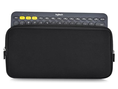 Funda protectora para teclado Logitech K380, negra miniatura 1