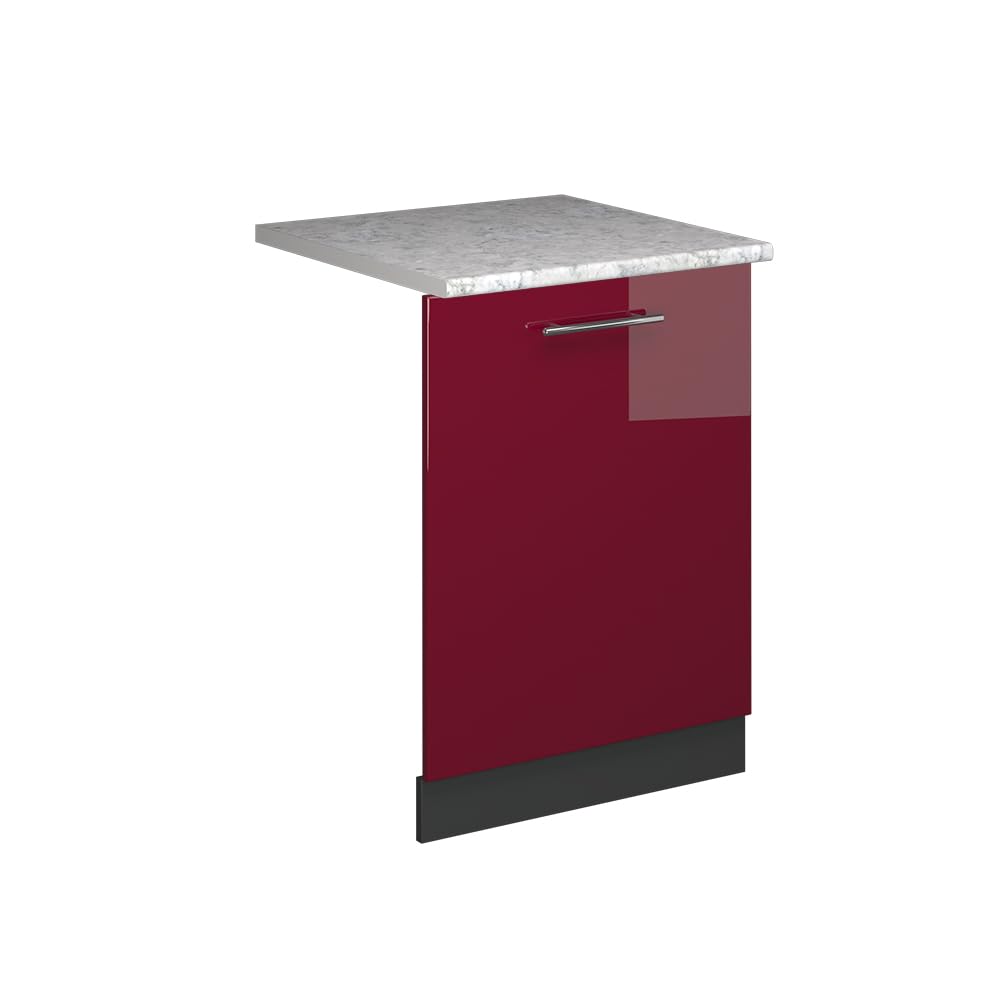 Vicco Panel przedni zmywarki "Fame-Line", Bordowa Czerwień połysk, 60 cm | BP Marmur, à combiner avec d'autres modules de la série Fame-Line
