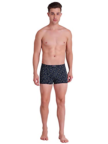 Image of T.T. Pure Cotton Printed Trunks for Men | Regular Fit | Snug Fit | Long Trunks | Inner Elastic | Soft and Comfortable |Assorted Prints| Pack of 3