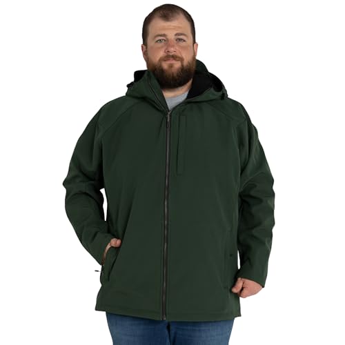 Men's Big 2XL-7XL Cyclone Stretch Soft Shell Hooded Jacket Coat