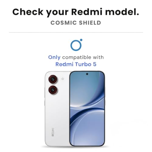 Image of Tempered Glass Screen Protector Guard for Redmi Turbo 5 | Anti Reflection Technology, Military Grade, Extreme Touch Response, Easy Install Kit