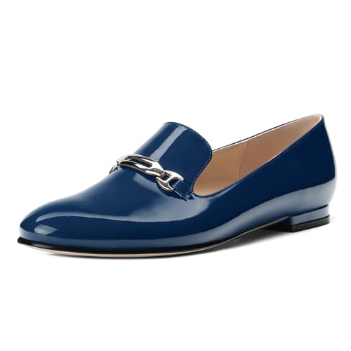 Image of Women's Loafers, Slip On Round Toe Comfortable Flats for Women Dressy and Work, Womens Business Casual Shoes