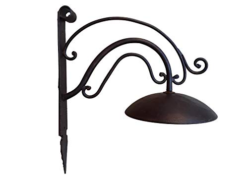 ARMONIE D'EPOCA. Lampione da parete di piccole dimensioni per esterno in ferro battuto, forgiato a mano, stile arte povera, ideale per ville e casali, made in Italy