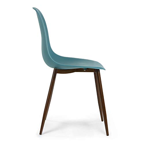 Edgemod Landon Sculpted Dining Chair In Mod Teal (Set Of 4) #TOP3