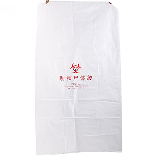YUESFZ Kadavertasche Für Tiere, Body Storage Bag Ist Umweltfreundlich Und Sicher, Abbaubares Kordelzug-Design, ≥50 Kg (110 Lbs) (Color : White*10, Size : 39.4 * 70.8 inches) Cover