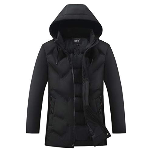 Preisvergleich Produktbild serliyHerren Jacke Sportjacke Steppjacke Übergangsjacke Daunenjacke Mens Winter Zipped Warm Trainingsanzug Casual Verdicken Mantel Hoodie Oberbekleidung