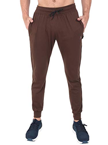 Image of Zeffit Men's Pc Cotton Ankle Grip Track Pant