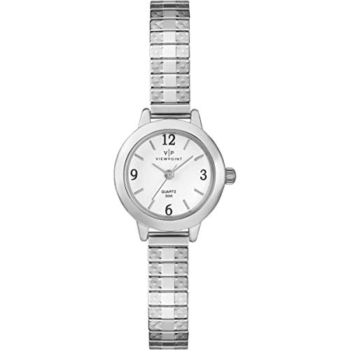 Timex Viewpoint Women's Silver-Tone Stainless Steel Expansion Band Watch - CC3D83300