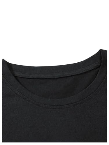 Floerns Men's 2 Piece Outfit Letter Print Tee Shirt Drawstring Waist Pants Set4