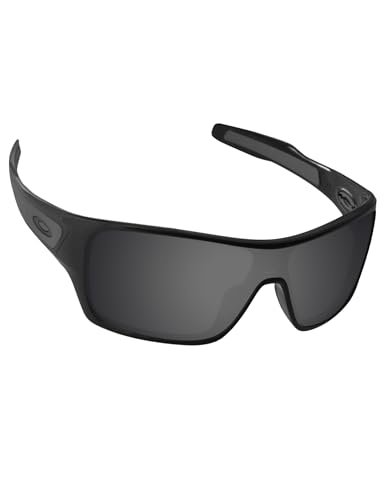 Image of Alphax Stealth Black Elite Polarized Replacement Lenses for Oakley Turbine Rotor OO9307 Sunglasses