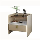 Características de la Mesita de Noche: Mesitas de Noche Estrechas, Mesita Auxiliar con Almacenamiento, Decoración de Dormitorio con Mesita de Noche para Niños, Combinación Elegante de Marrones Rústicos Grises Y Negros Blancos, para Elegir. Las Texturas de Madera Natural Y Los Diseños de Casas de Campo Pueden Funcionar en Armonía con Sus Muebles de Estilo Antiguo para Agregar Glamour Y Belleza a la Decoración de Su Hogar.