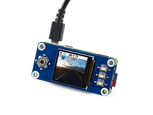 Image of waveshare 1.3inch LCD Display HAT for Raspberry Pi 4B /3B+ /3B /2B /Zero /Zero W /Zero WH, IPS Screen 240x240 Pixels RGB, 65K Display Color with Embedded Controller Communicating via SPI Interface