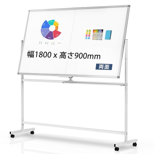 Amazon.co.jp: Walspax ホワイトボード脚付き 1800mm×900mm マグネット