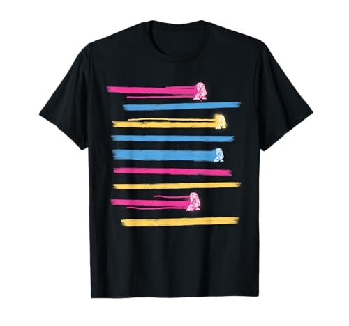 T-shirt Star Wars R2-D2 haut multicolore geek vêtement de science-fiction original
