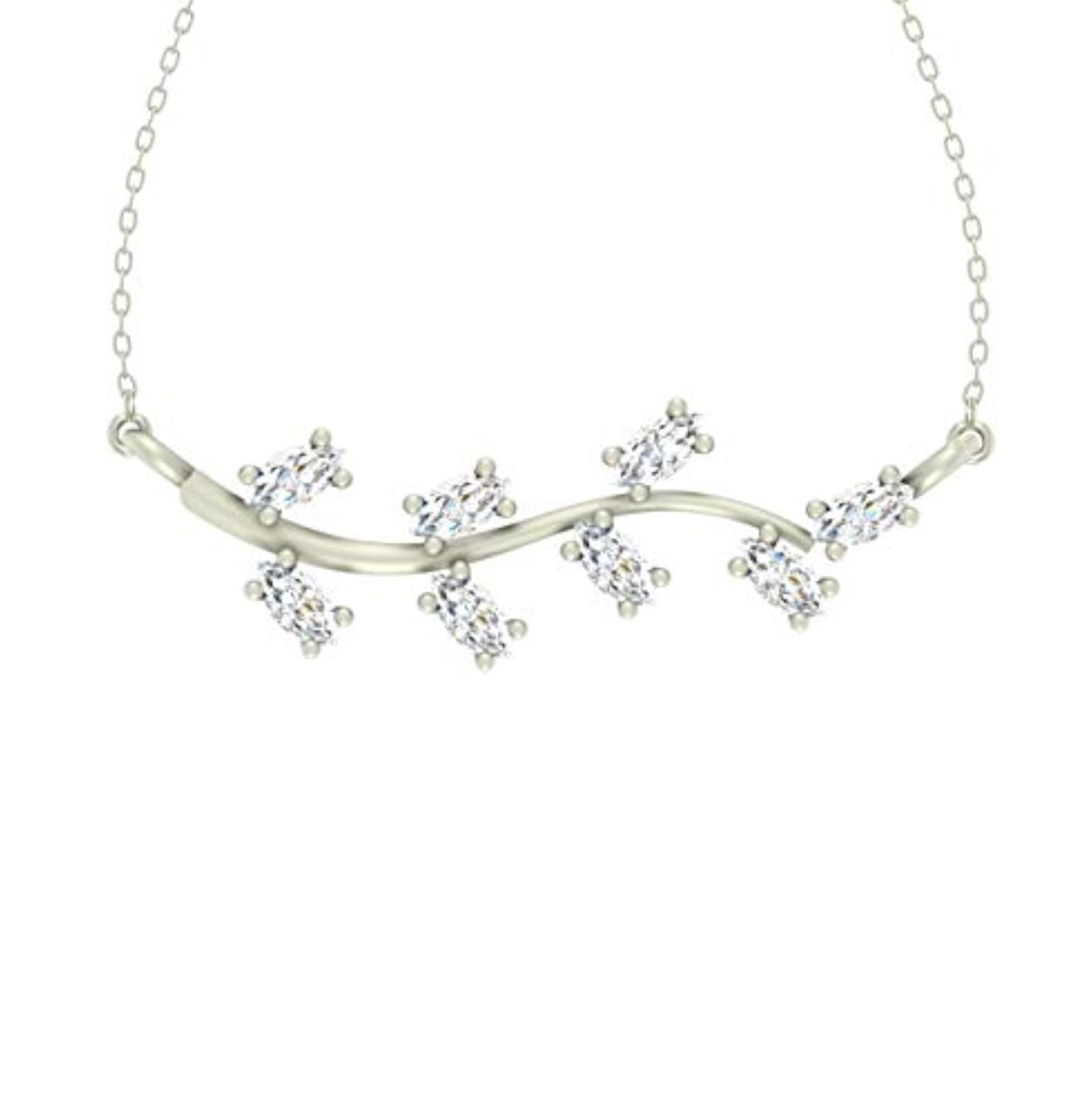 925 Sterling Silver Leaf Pendant Earring Chain Jewellery Set
