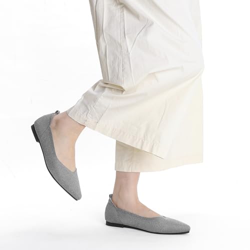 Image of Ankis Ballet Flats Shoes for Women Dressy Comfortable, Pointed Toe Casual Work Flats for Women Foldable