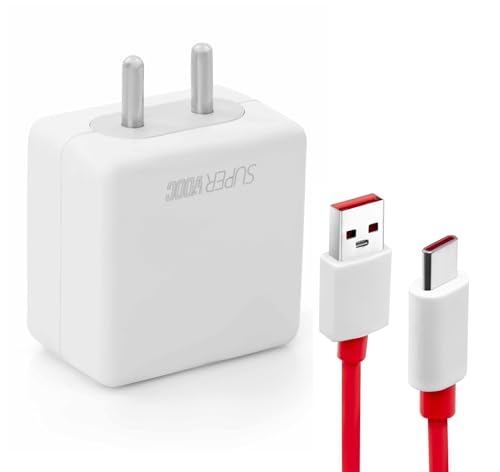 Image of 65W for OnePlus SUPERVOOC Charger with Type-C Dash Cable | Ultra-Fast Adapter Compatible with OnePlus 13R 13 12R 12 11R 11 10 10 Pro 9 9R 8T Nord CE 3 | Original Fast Charging
