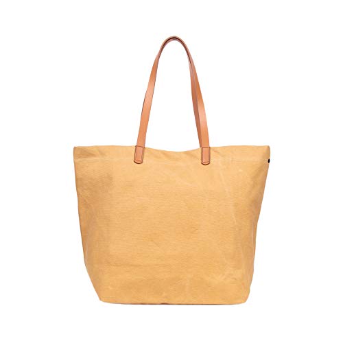 Image of AQVA Cotton Thick Canvas Tote Bag for Women (17.5 inchx13 inchx6 inch) | Trendy Stylish Multipurpose Handbag with Inside Pockets and Zipper | Shoulder Bag for Shopping, Beach, Travel and Work