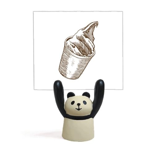 Support de dessin animé panda main marron support smartphone universel