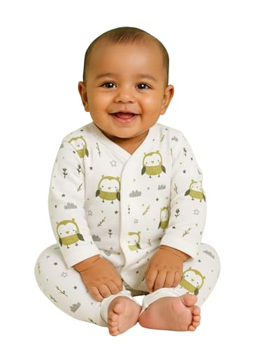 Image of The Mom Store Baby Romper Jabla Style For Boys And Girls | Cotton | Soft Infant Bodysuit | Trendy Stylish Sleepwear For Newborn Baby | Printed | Unisex Comfortable Everyday Baby Wear