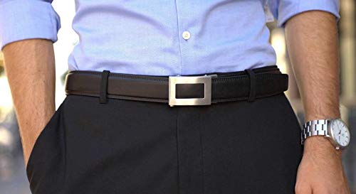 KORE Men’s Full-Grain Leather Track Belts | “Icon” Stainless Steel Buckle2