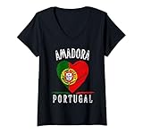 Photo Gallery donna portugal flag heart amadora city maglietta con collo a v Photo Gallery donna portugal flag heart amadora city maglietta con collo a v