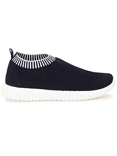 Image of Bata Webber Blue Casual Round Toe Slipon Shoes for Kids