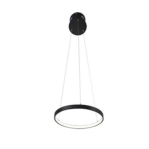 Lampe à suspension LED moderne 3 anneaux blancs de 40 60 80 cm pour intérieur confortable