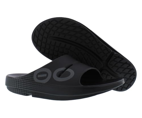 Image of OOFOS Ooahh Sport Unisex Shoes Size 9, Color: Matrix Black