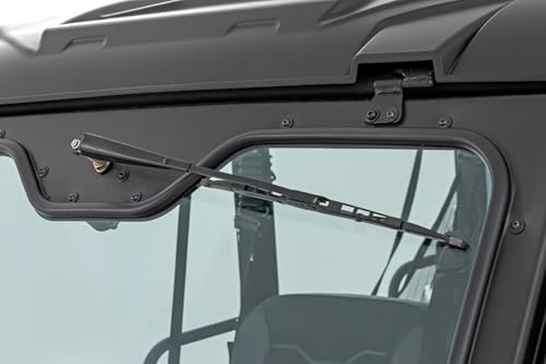Rough Country Universal 12V UTV Powered Wiper with Washer Tank - 1L Reservoir Washer Nozzle Built-in On/Off Switch 16-inch Wiper Blade