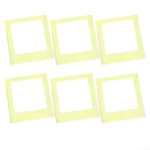 Moldura de acrílico para suporte de filme quadrado e estojo de exibição de cartão fotográfico Kpop, suporte quadrado colorido transparente para molduras de geladeira e armário (chá verde)