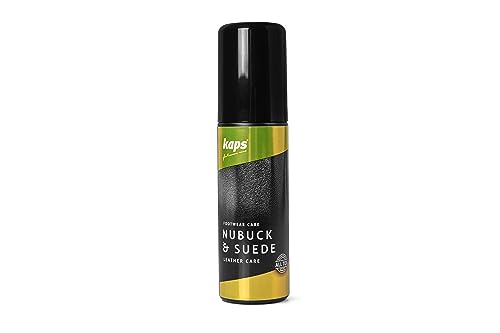 Kaps Acondicionador de Zapatos para Nobuck y Ante, con Aplicador de Esponja, Cuidado Nobuck y Ante, 7 Colores (100 - transparente)