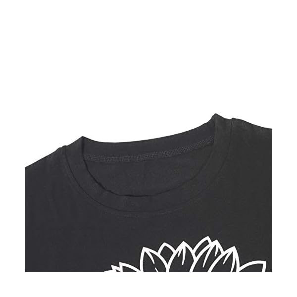 Women's Sunflower Summer T Shirt Plus Size Loose Blouse Tops Girl Short Sleeve Graphic Casual Tees - Image 4