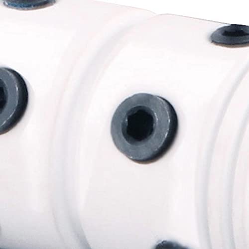 Kathy Ireland Home Downrod Coupler, Connects 2 Or More Together For High Ceilings, Satin White #TOP1