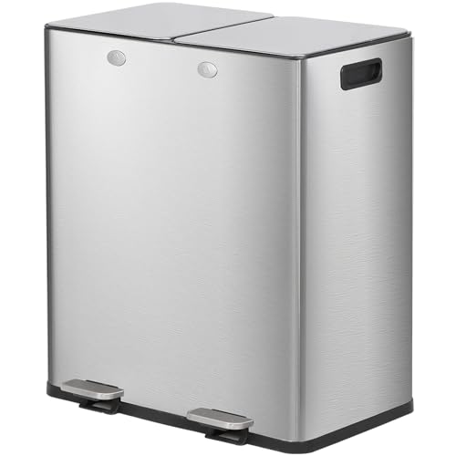 Bote de basura para reciclaje con doble compartimento 16 gal miniatura 5