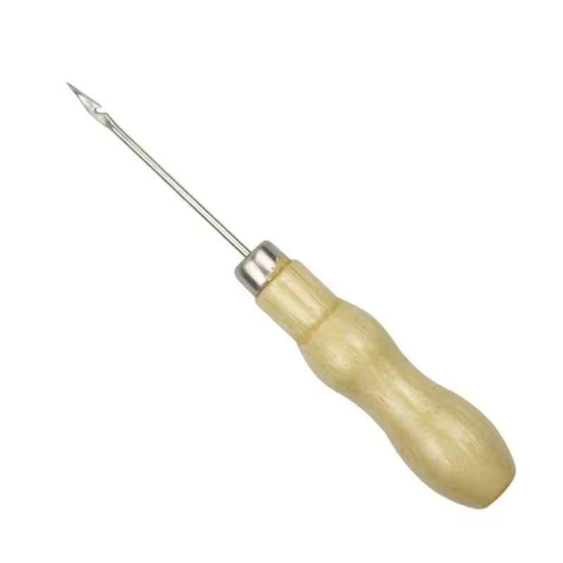 MR. DIY Crafts Leather Sewing Awl Set with Wooden Handle β Hand Stitching Awl Needles for Leather Craft, Shoe Repair, Upholstery, DIY Sewing & Craft Tools (9, Pcs Wooden Handle) 3