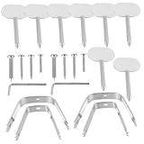 TOYANDONA 2 Sätze Edelstahl Schinkenhalter Praktische Halterung für Schinkenlagerung Einfach Montierbar Dekorativ und Robust für Zuhause und Geschenk zum Einzug