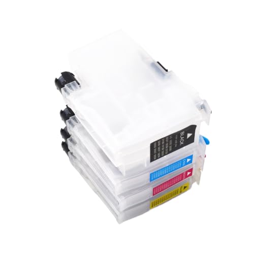 Cartouche d'encre rechargeable vide avec puces pour Brother DCP-J1100 résout les blocages LC3333