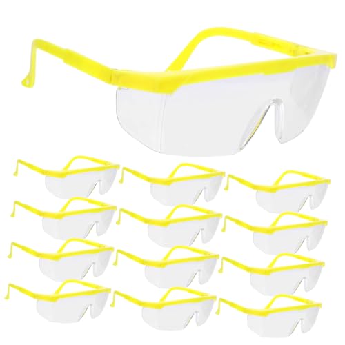 Cabilock Outdoor Goggles 12pcs Safety Eyewear Shatterproof Lens Windproof for Activities