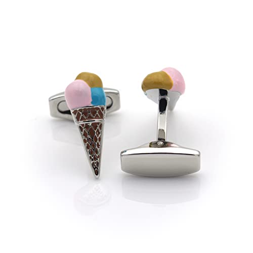 Ice Cream Cone with Three Ball Cufflinks3