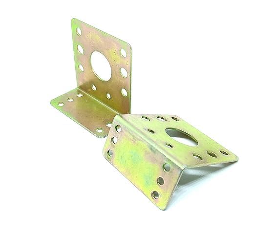 TESTIN ELECTRONICS Pack of 2 Pcs DC Geared Motor Clamp L Shaped Motor Mount Mounting Bracket-image-29