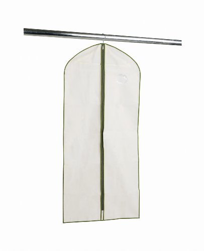 H & L Russel Ltd Dress Cover, Taupe with Harvest Green Trim