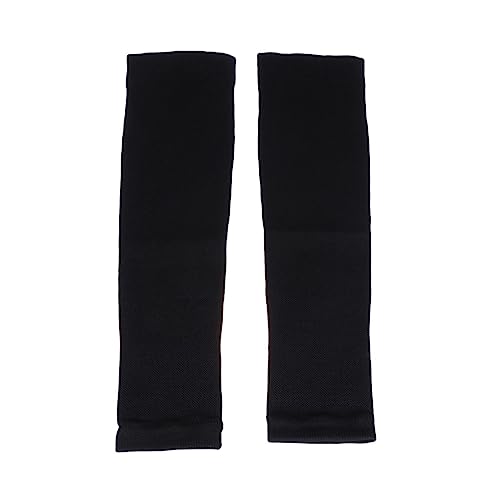 KOMBIUDA 1Pair Calf Compression Sleeve for Men Women Elastic Leg Sleeve Support for Sports Jogging Exercise Black Prevents Cramps Fatigue Swelling Enhances Performance