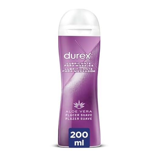 Durex Masaje 2 en 1 Gel Lubricante, Aloe Vera, 200ml
