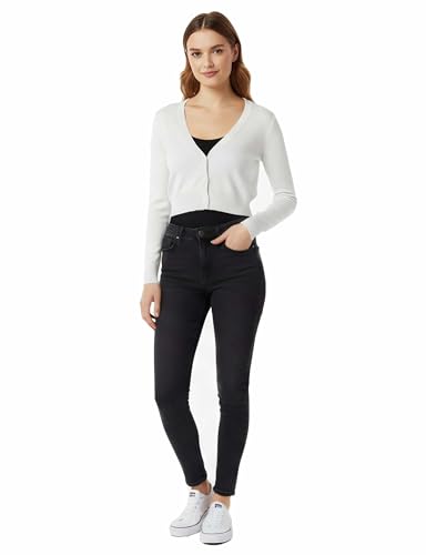 Image of Allsense Women's Cropped Bolero Shrug Cardigan | 3 /4 Sleeve, Button Down, Lightweight Knit Sweater
