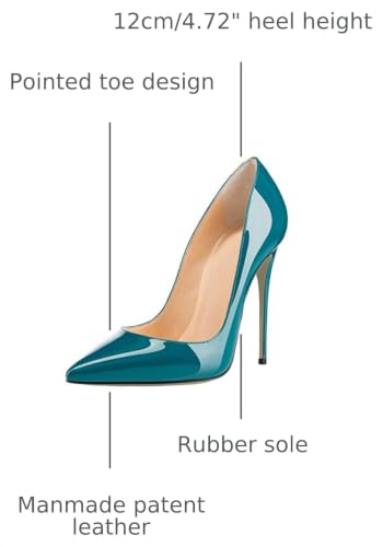 Image of COLETER Women's 4.72 Inch Pumps Pointed Toe Stiletto Evening Dress Shoes | Slip On Closed Toe Formal Dress Shoes, Elegant Stilettos for Office Business Casual Wedding Evening Prom Club Party