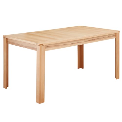 Esstisch Kernbuche Massiv Ausziehbar 160x90