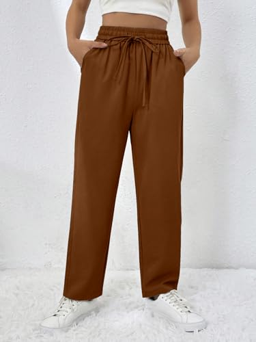 Image of Vogaan Trousers for Women | Women's High-Waisted Wide Leg Pant | Women Trousers Pants | Korean Trousers for Holiday