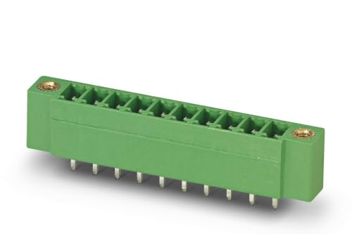 PHOENIX CONTACT MCV 1.5/6-GF-3.5 PCB Header, Nominal Cross Section 1.5 mm², Colour Green, Number of Connectors 6, Product Family MCV 1.5/..-GF, Pitch 3.5 mm, Pack of 100