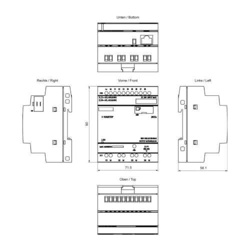 Module logique 6ED1052-2CC08-0BA2 authentique avec entrées analogiques intégrées - 2